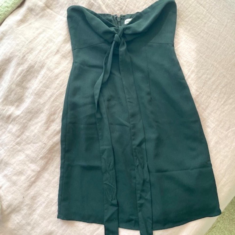 Abercrombie & Fitch strapless black mini dress